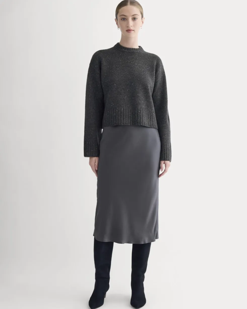 Cropped Boxy Crew in Luxe Merino