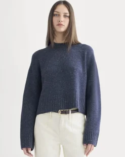 Cropped Boxy Crew in Luxe Merino