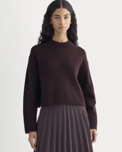 Cropped Boxy Crew in Luxe Merino