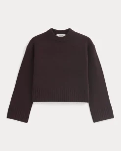 Cropped Boxy Crew in Luxe Merino