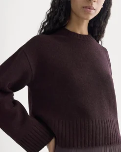 Cropped Boxy Crew in Luxe Merino