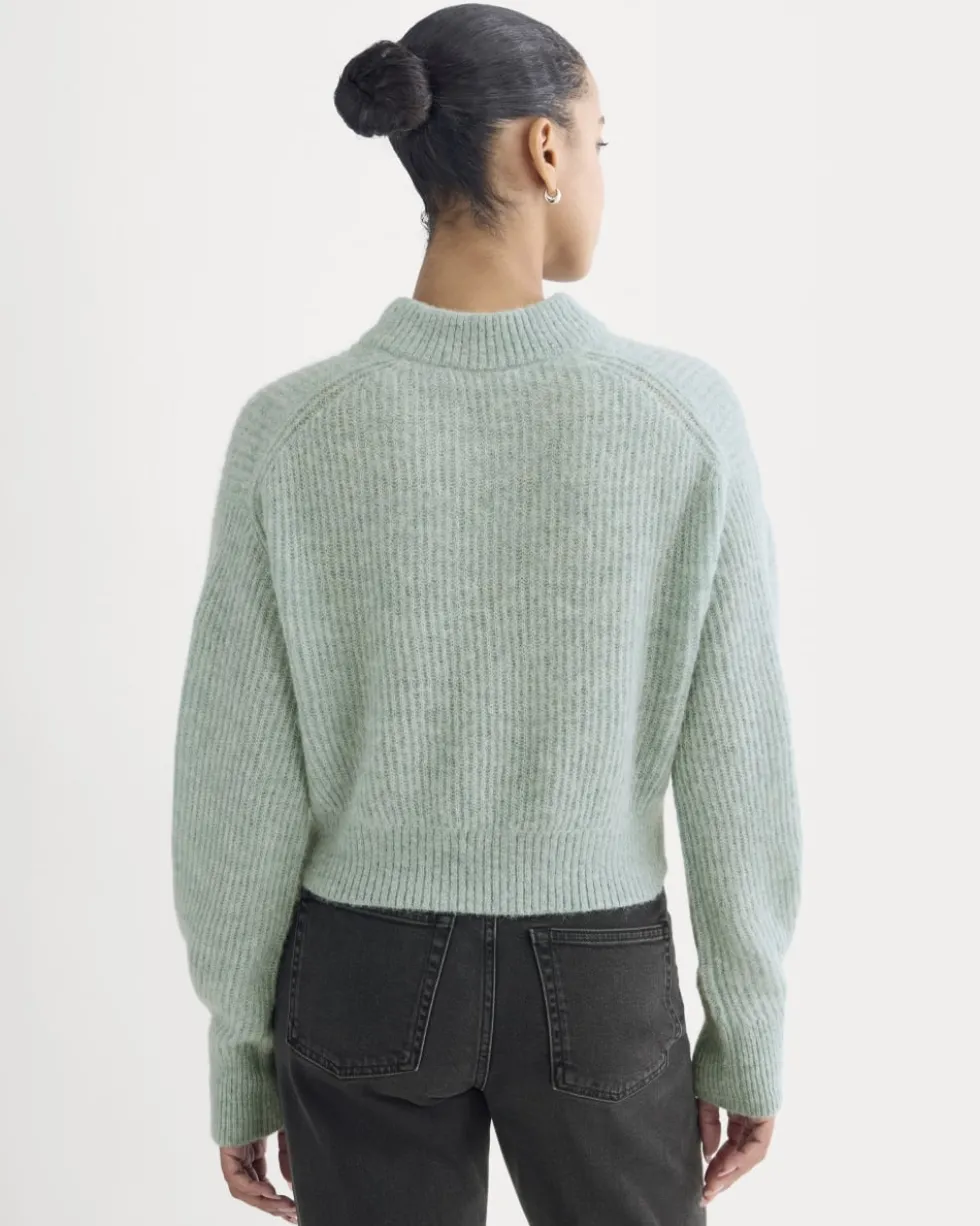 Cropped Cocoon Sweater in Alpaca