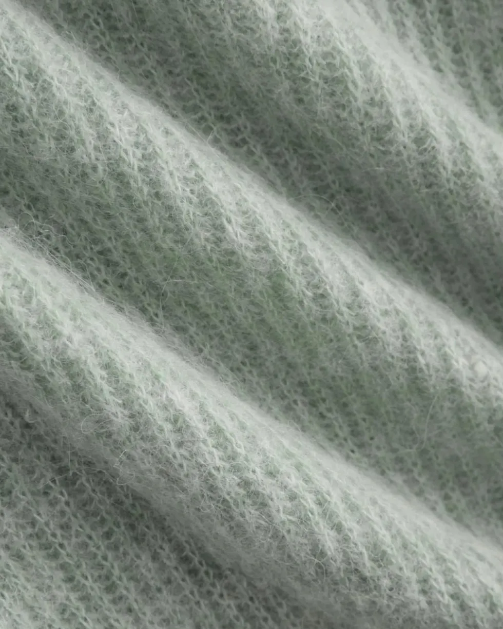 Cropped Cocoon Sweater in Alpaca