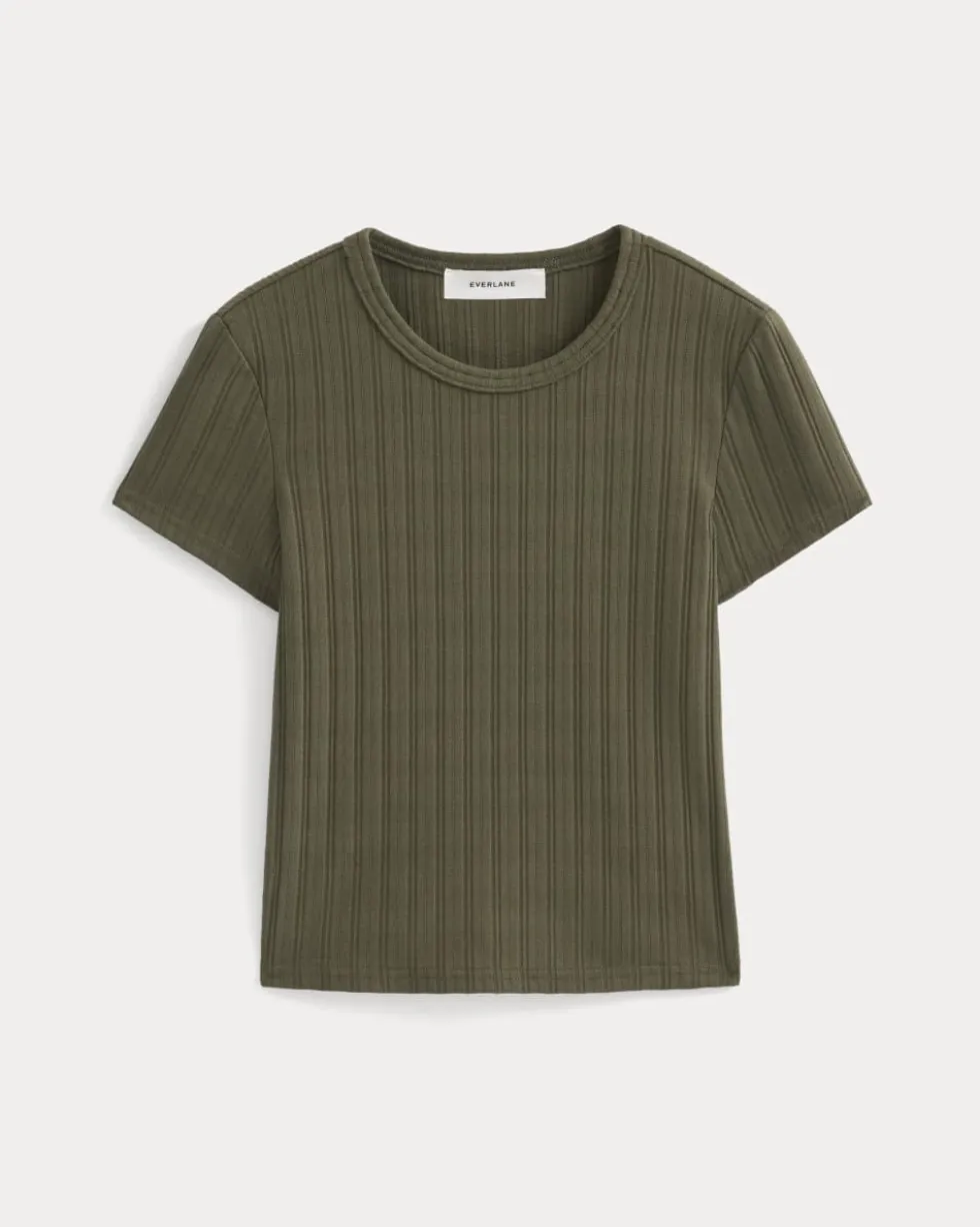 Cropped Crew in Pointelle