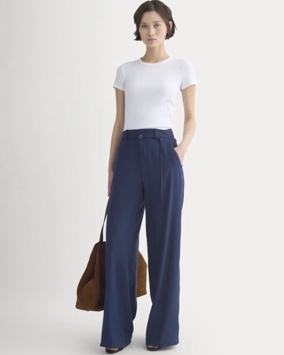 Cropped Crew in Pointelle