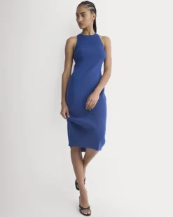 Cutaway Ribbed Midi Dress