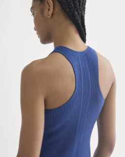 Cutaway Ribbed Midi Dress