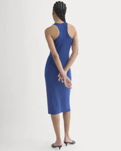 Cutaway Ribbed Midi Dress