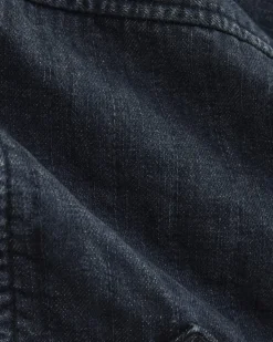 Denim Quilted Barrel Jacket