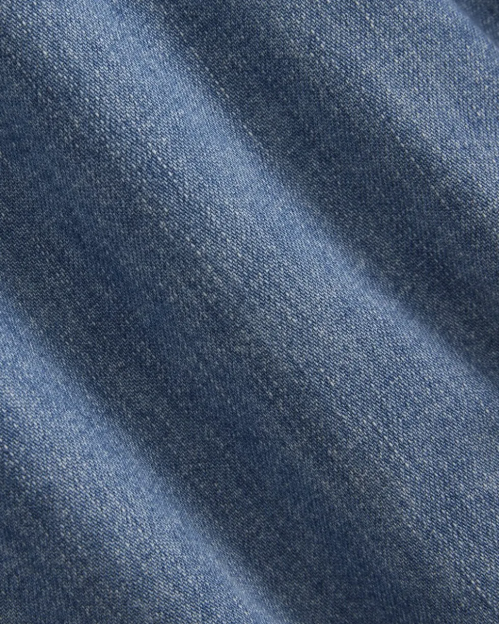 Denim Short-Sleeve Dress