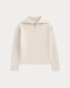 Double Knit Half-Zip in Cotton Merino
