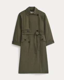 Drapey Twill Trench