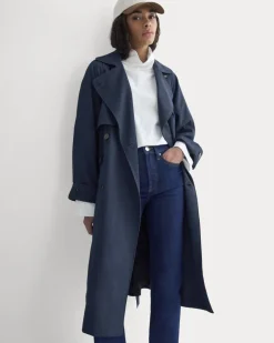 Drapey Twill Trench
