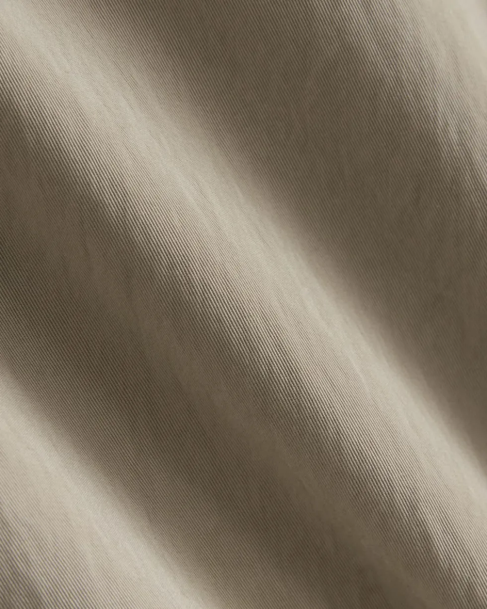 Drapey Twill Trench