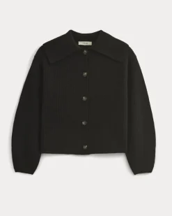 Fisherman Cardigan in Wool Cashmere