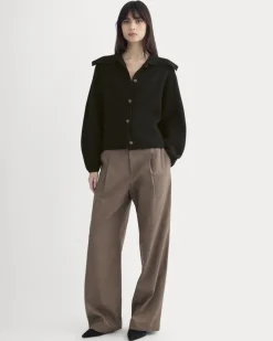 Fisherman Cardigan in Wool Cashmere