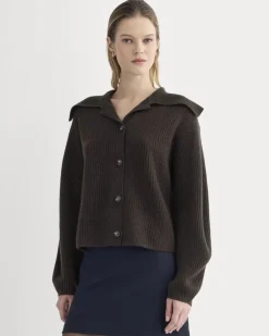 Fisherman Cardigan in Wool Cashmere