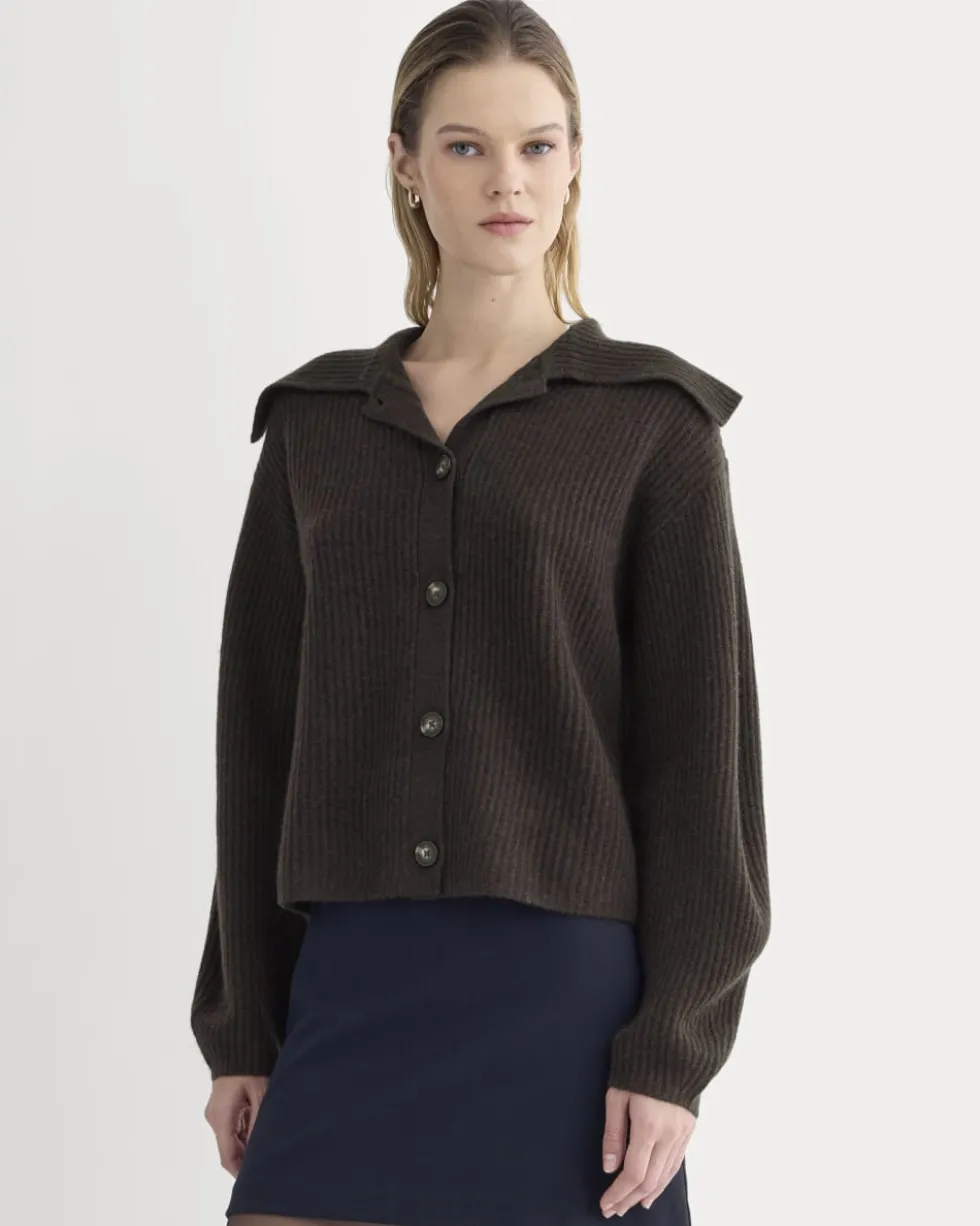Fisherman Cardigan in Wool Cashmere
