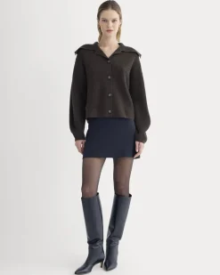 Fisherman Cardigan in Wool Cashmere
