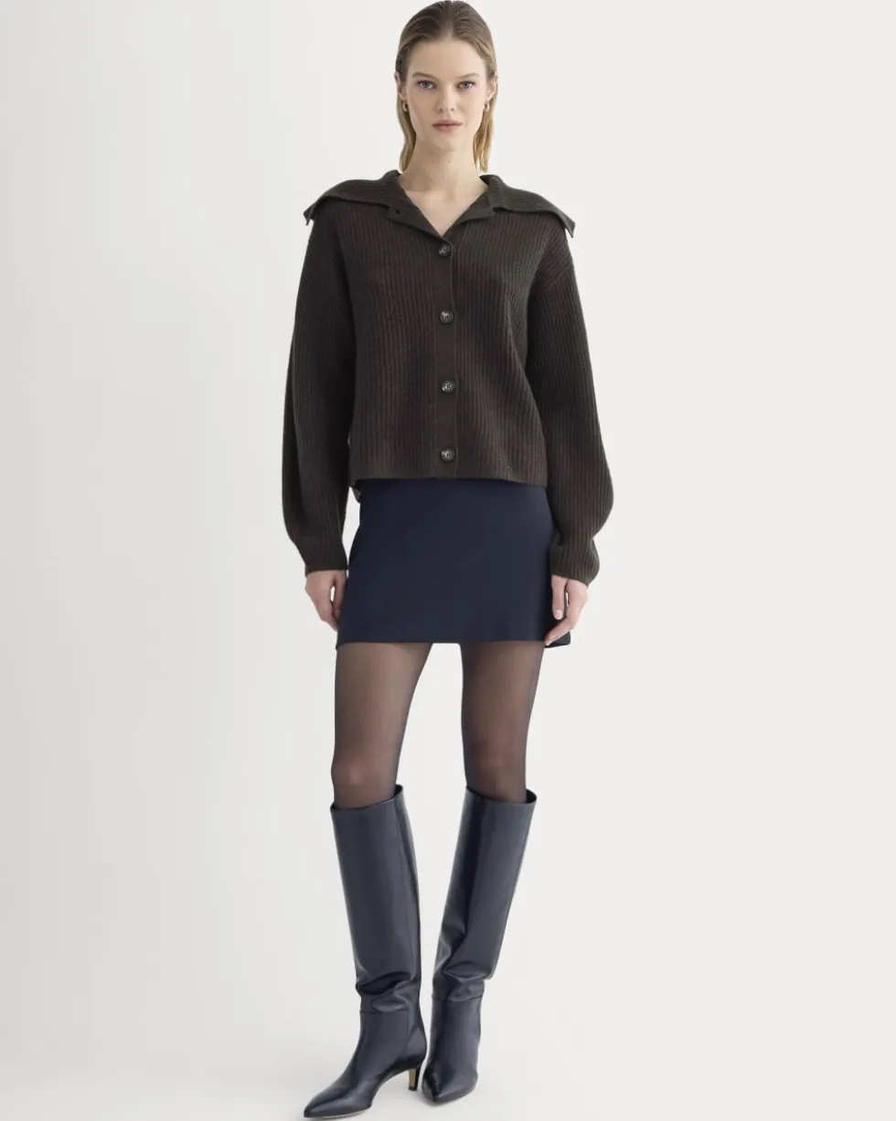 Fisherman Cardigan in Wool Cashmere