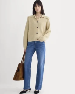 Fisherman Cardigan in Wool Cashmere