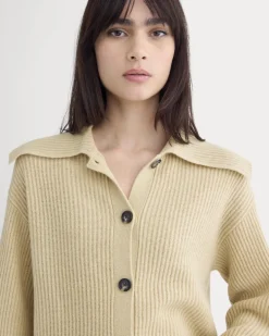 Fisherman Cardigan in Wool Cashmere