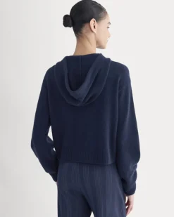 Full-Zip Hoodie in Wool Cashmere