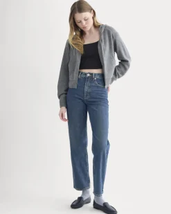 Full-Zip Hoodie in Wool Cashmere