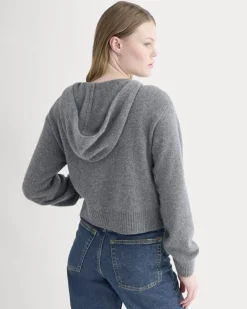 Full-Zip Hoodie in Wool Cashmere