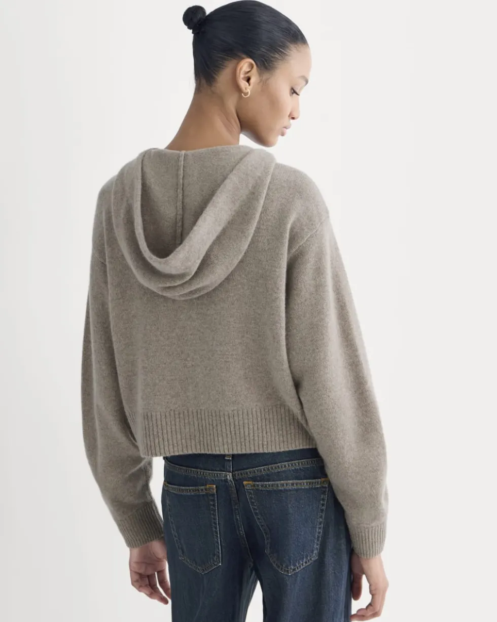 Full-Zip Hoodie in Wool Cashmere