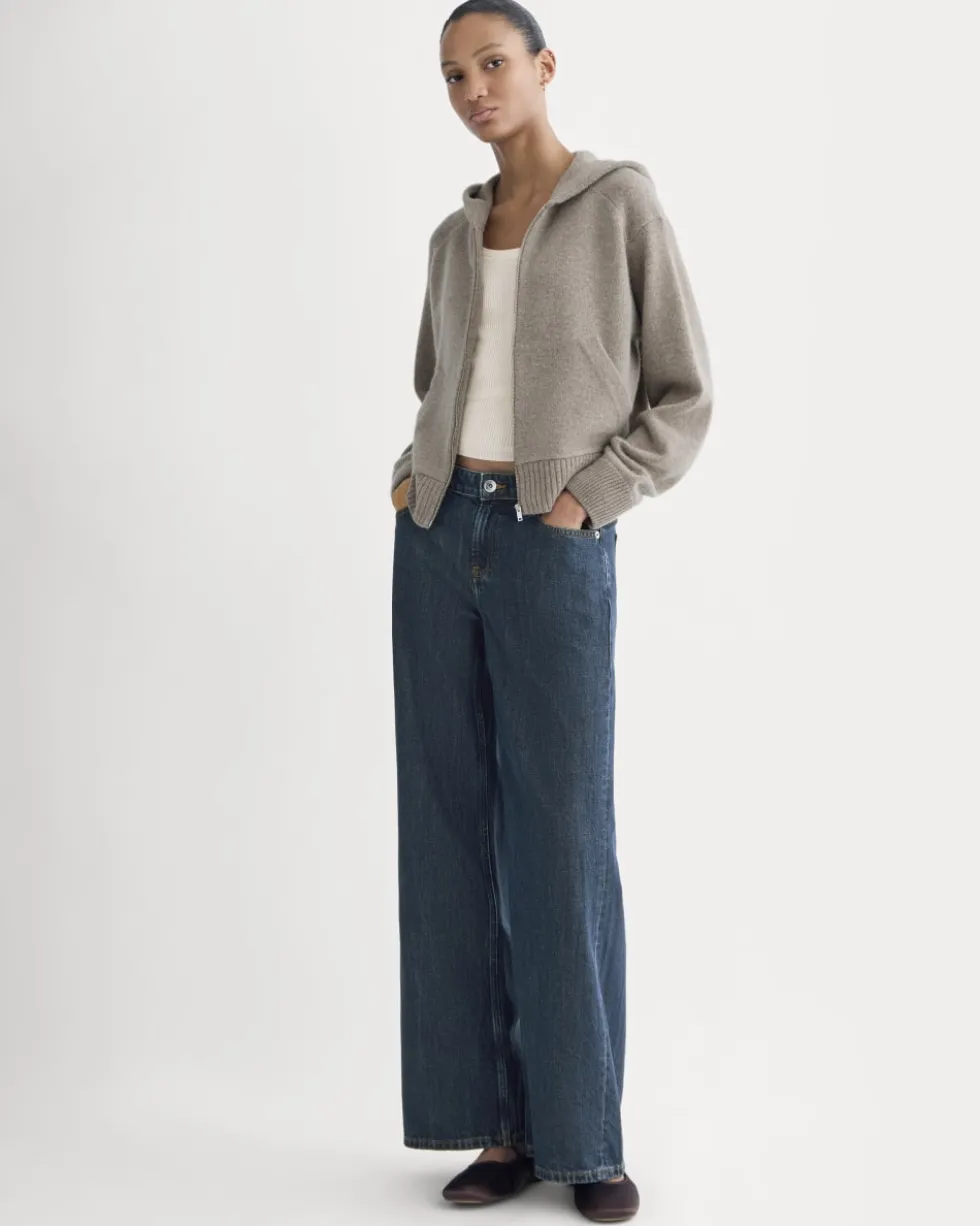 Full-Zip Hoodie in Wool Cashmere