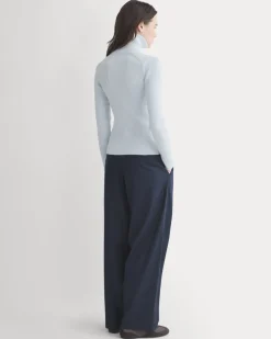 Full-Zip Ribbed Jacket in Everyday Cotton