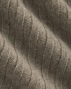 Funnel-Neck Sweater in Wool Cashmere