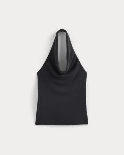 Halter Cowlneck Top in Butterknit