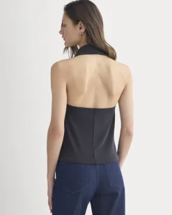 Halter Cowlneck Top in Butterknit