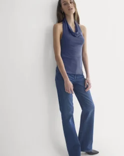 Halter Cowlneck Top in Butterknit