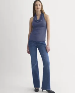Halter Cowlneck Top in Butterknit