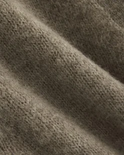 High V Cropped Cardigan in Alpaca