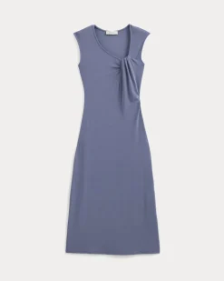 Knit Asymmetrical Midi Dress