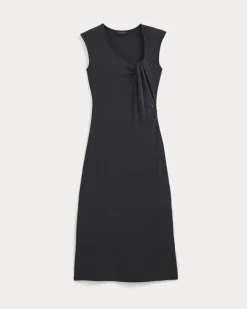 Knit Asymmetrical Midi Dress