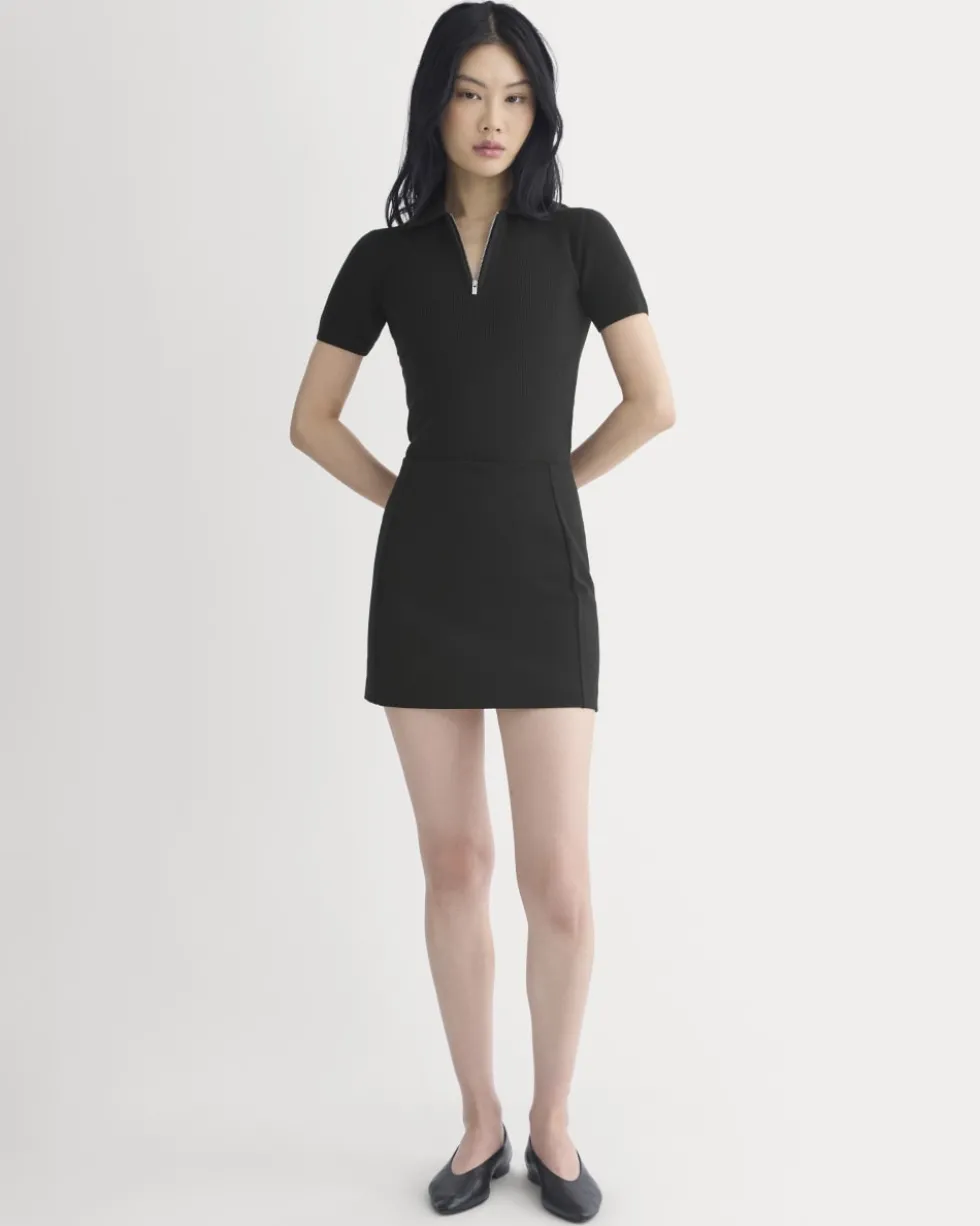 Knit Quarter-Zip Polo
