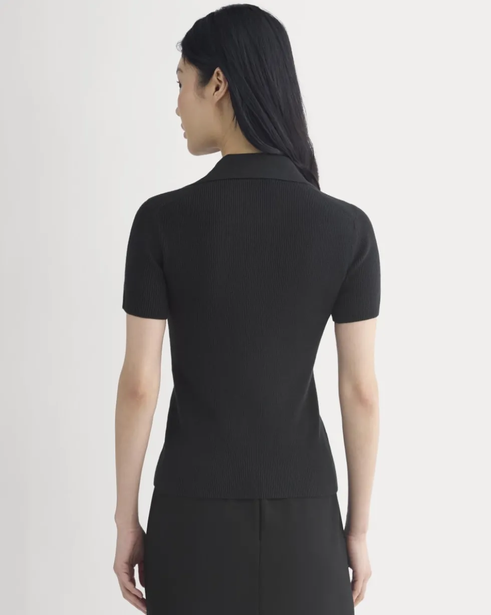 Knit Quarter-Zip Polo