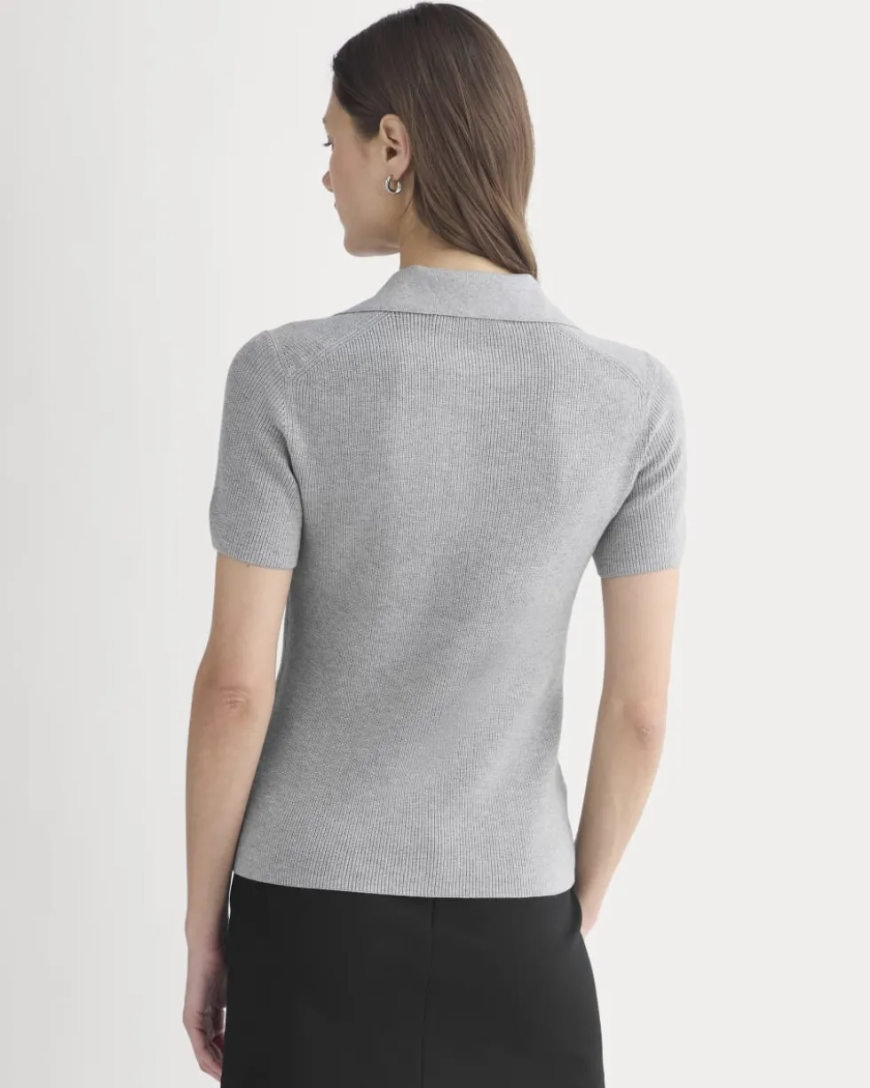Knit Quarter-Zip Polo