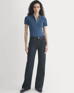 Knit Quarter-Zip Polo