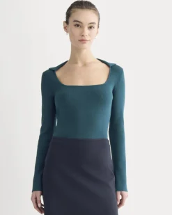 Knit Scoop-Neck Top