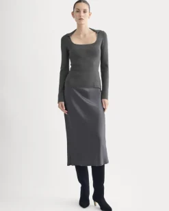 Knit Scoop-Neck Top
