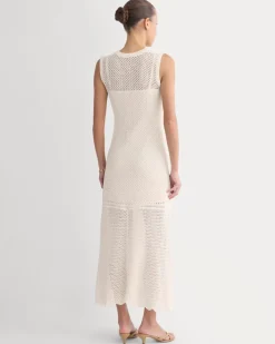 Lace Knit Maxi Sweater Dress