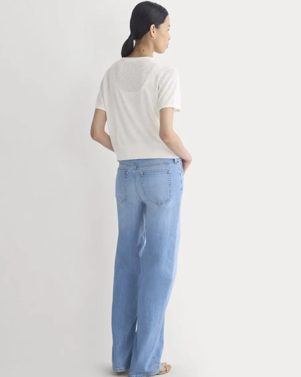 Lace Trim Cardigan in Fine Linen