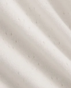 Lace Trim Cardigan in Fine Linen
