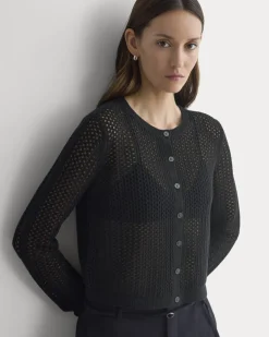 Lace-Knit Cardigan